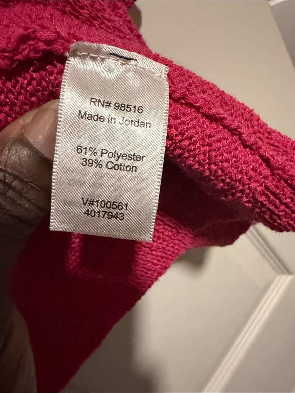 Coldwater Creek Open-Front Cardigan - Raspberry, (sold) - Picture 3 of 7